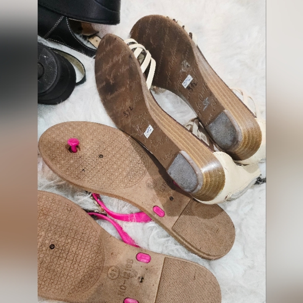 🔥 US Size 9 Bundle of 4 Pairs Women's Shoes -made In Italy, Leather - Picture 15 of 16